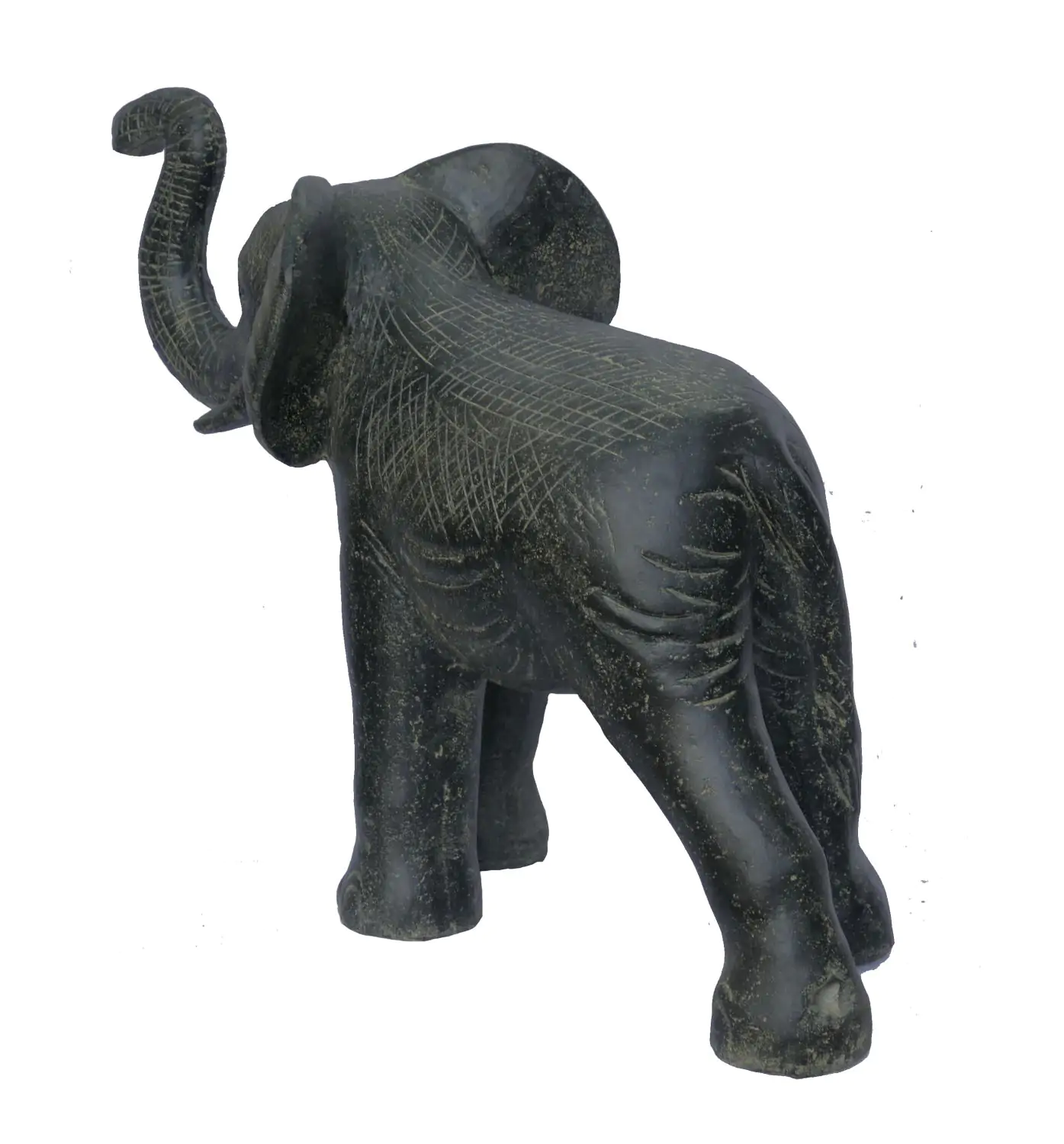  Product image 4 of the product “Elephant, 105 cm Length | Cast stone, handcrafted & coloured ”